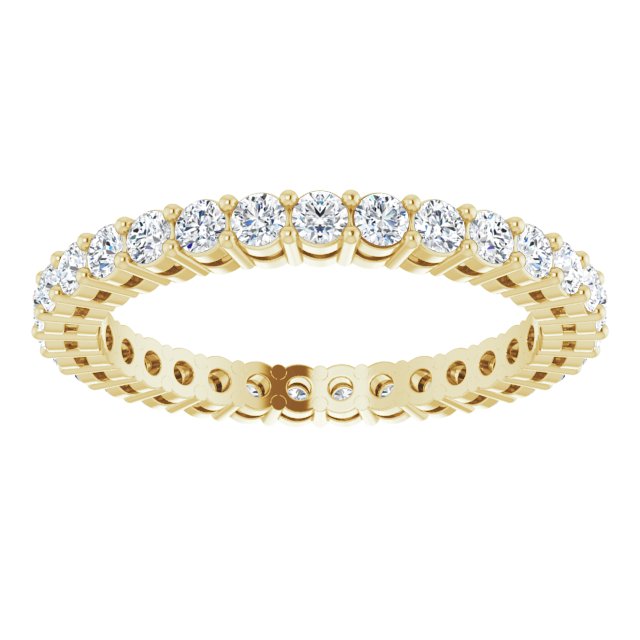 0.93 ct. Shared Prong Round Diamond Eternity Band-VIRABYANI